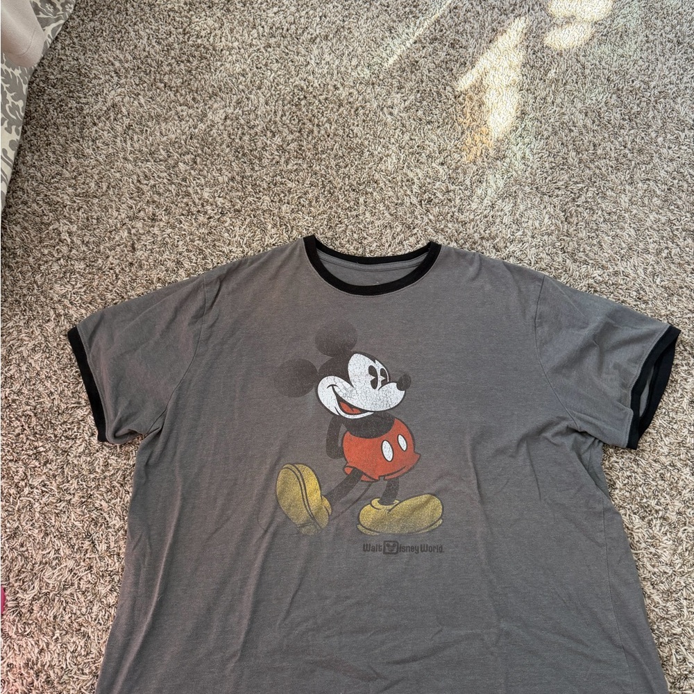 Disney Charcoal Mickey Mouse Men's Tee